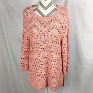 Croft & Barrow Peach Knit Sweater